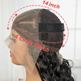 13x6 HD Lace Front Deep Wave Hair Wigs with Cornrow Braids