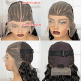 13x6 HD Lace Front Deep Wave Hair Wigs with Cornrow Braids