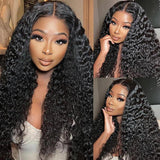 Ready And Go Deep Wave PrePlucked HD Glueless Lace Front Virgin Hair